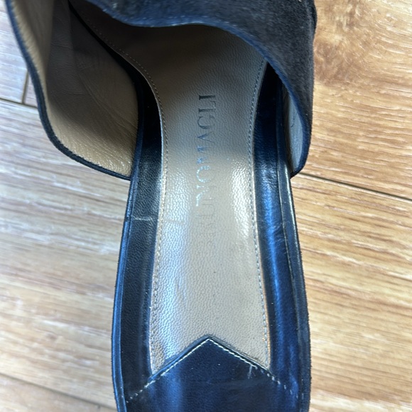 Bruno Magli vintage slide, black suede, kitten heel. Size 9.5, very good - Picture 4 of 4